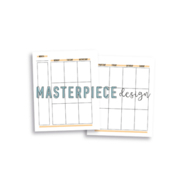 Masterpiece Design – Planner Inserts 6×8″ – Yellow  