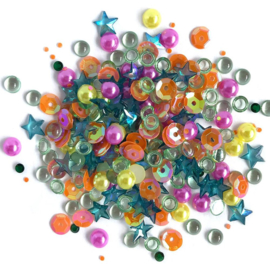 Buttons Galore Sparkletz Embellishment Pack 10g Rainbow  