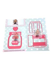Scrapdiva Mason Jar Shadow Box 