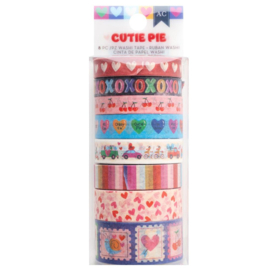 American Crafts Cutie Pie Washi Tape 8/Pkg Iridescent Foil