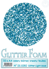 Foam Light Blue Glitter