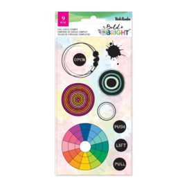 Vicki Boutin Bold And Bright Acrylic Stamp Set Full Circle  