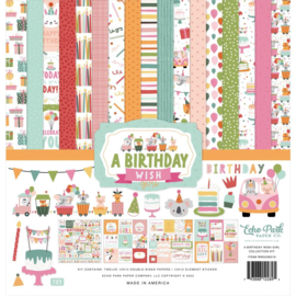 Echo Park Collection Kit 12"X12" A Birthday Wish Girl