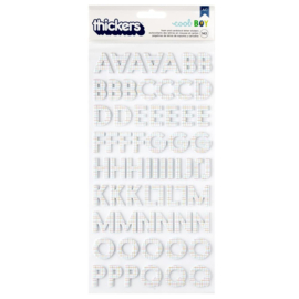 Pebbles Cool Boy Thickers Stickers 143/Pkg Alpha