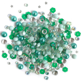 Buttons Galore Sparkletz Embellishment Pack 10g Aquamarine