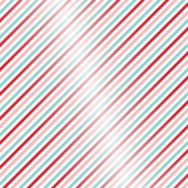 Bella BLVD Candy Cane Stripe Clear Cuts