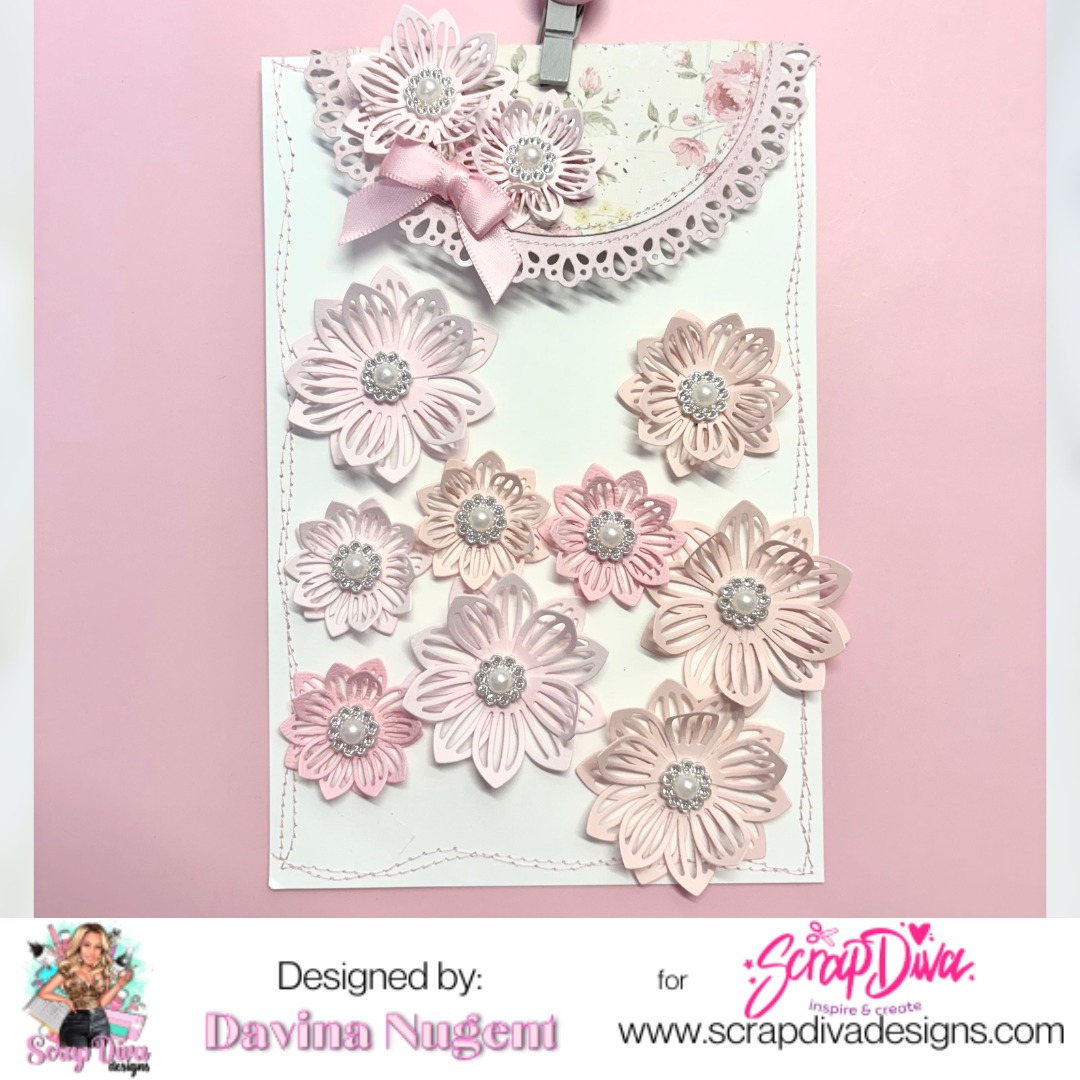 Scrapdiva Open Petal Flower