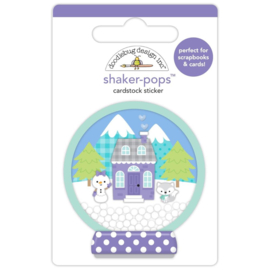 Doodlebug Shaker-Pops 3D Sticker Winter Wonderland  