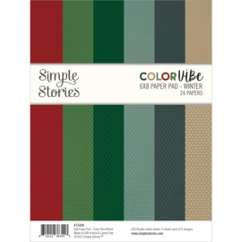 Simple Stories Double-Sided Paper Pad 6"X8" 24/Pkg Color Vibe Winter  