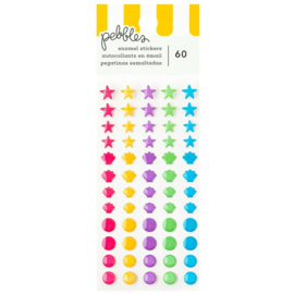 Pebbles Fun In The Sun Enamel Dots 60/Pkg