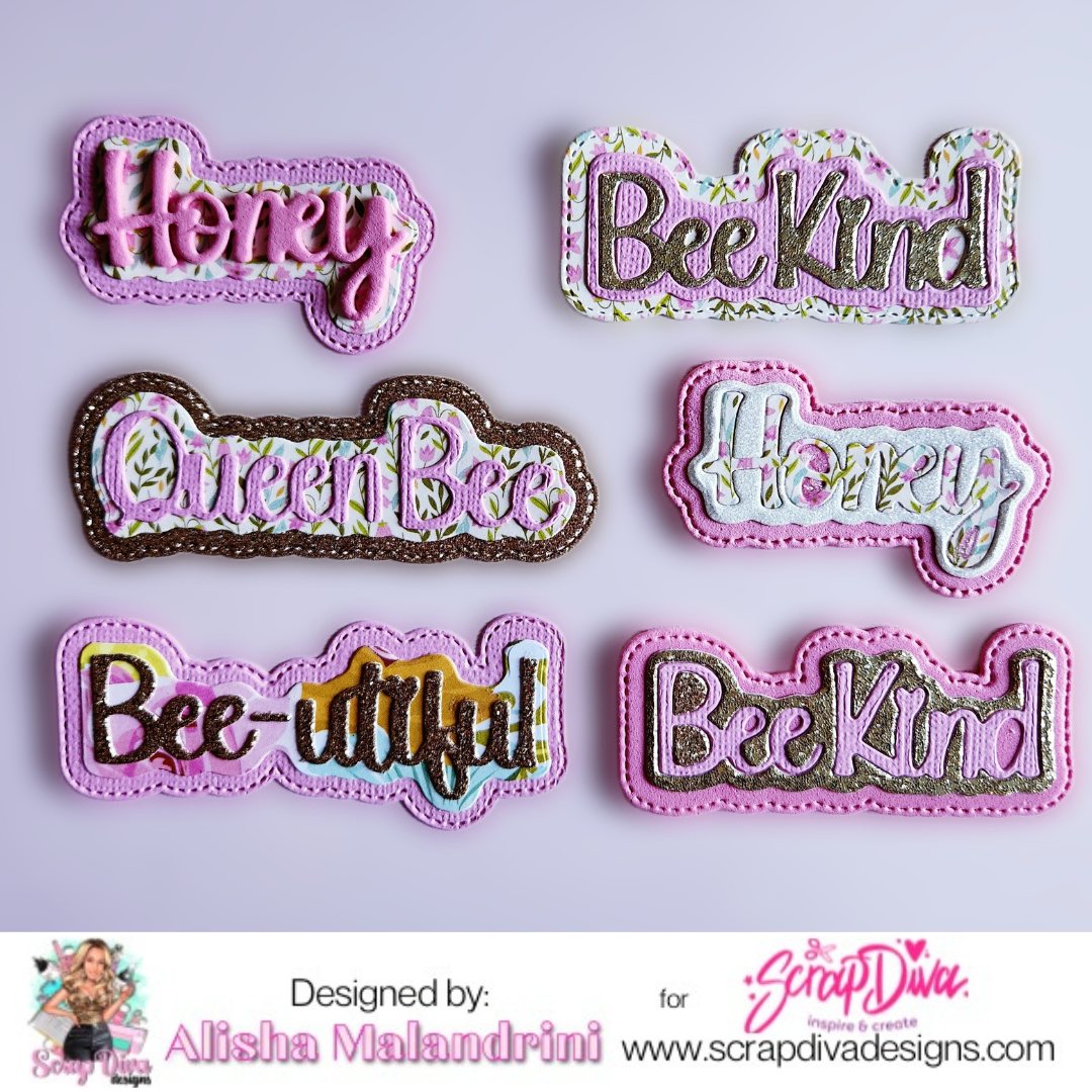 Scrapdiva Bee Words #1