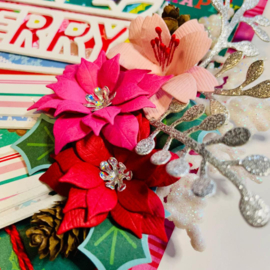 Scrapdiva Poinsettia Flower Set  