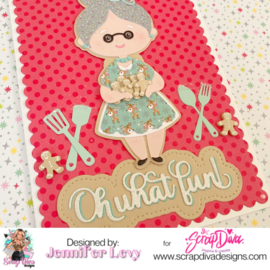 Scrapdiva Baking Mrs. Claus 