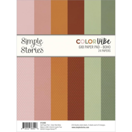 Simple Stories Double-Sided Paper Pad 6"X8" 24/Pkg Color Vibe Boho  