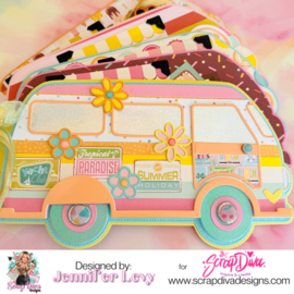 Scrapdiva Retro Van Mini Album 