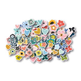 Masterpiece Design Musthave die-cuts "Flower & Hearts"