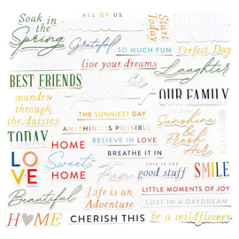 PinkFresh Title Cardstock Die-Cuts Spring Vibes  