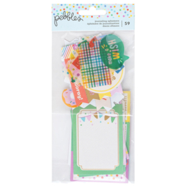 Pebbles All The Cake Ephemera Journaling (59pcs)  