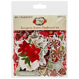 49 And Market Chipboard Set Evergreen Season  