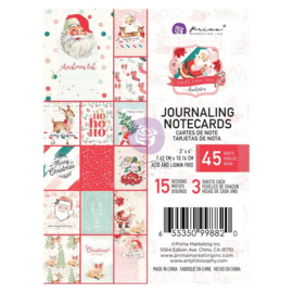 Prima Marketing Candy Cane Lane Journaling Cards 3"X4" 45/Pkg 15 Designs/3 Each