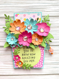Scrapdiva Flower Pot Gift Card Holder