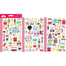 Dooblebug Mini Cardstock Stickers 3/Pkg Fun At The Park Icons  
