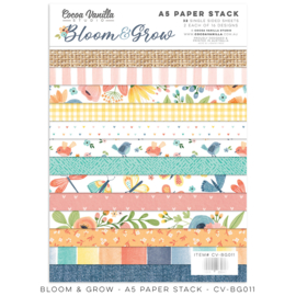 Cocoa Vanilla BLOOM & GROW – A5 PAPER STACK 