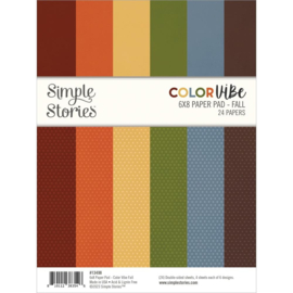 Simple Stories Double-Sided Paper Pad 6"X8" 24/Pkg Color Vibe Fall  