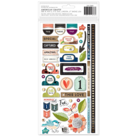 Vicki Boutin Print Shop Thickers Stickers 100/Pkg Making Things Phrase/Chipboard  