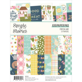 Simple Stories Double-Sided Paper Pad 6"X8" 24/Pkg Fresh Air  