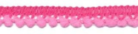 Mini pompomband roze 10 mm