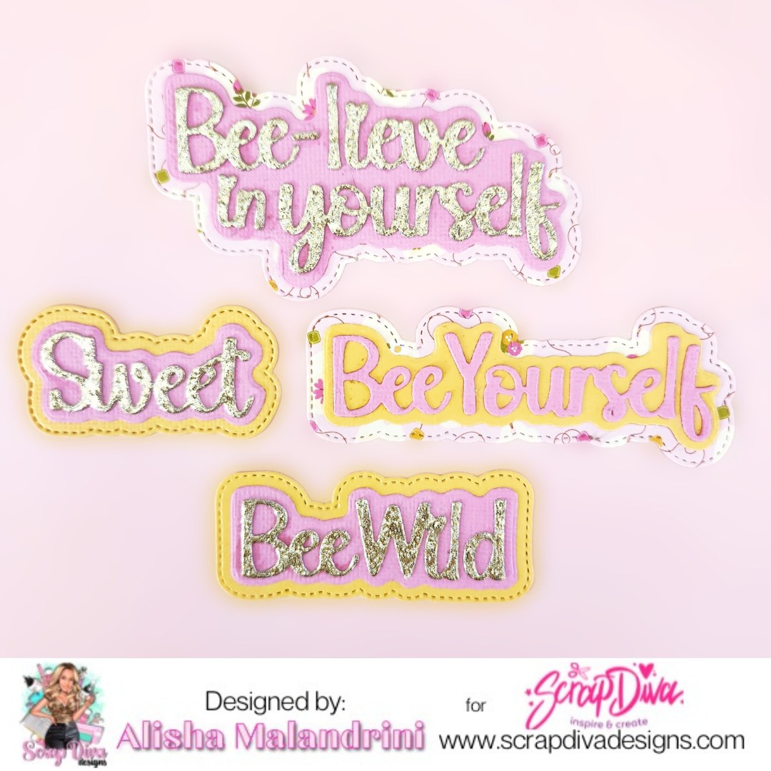 Scrapdiva Bee Words #2