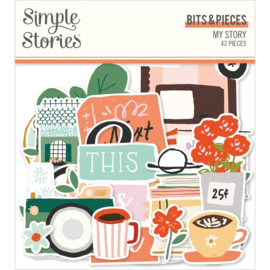 Simple Stories My Story Bits & Pieces Die-Cuts 42/Pkg  