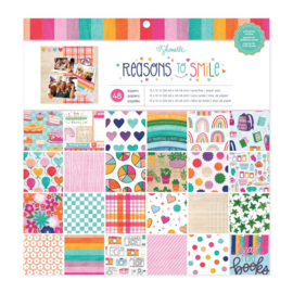 Shimelle Reasons To Smile Paper Pad 12"X12" 48 Sheets PREORDER