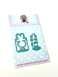 Scrapdiva Gingerbread girl bag topper  