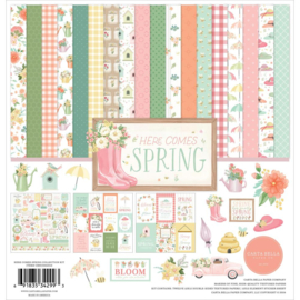 Carta Bella Collection Kit 12"X12" Here Comes Spring