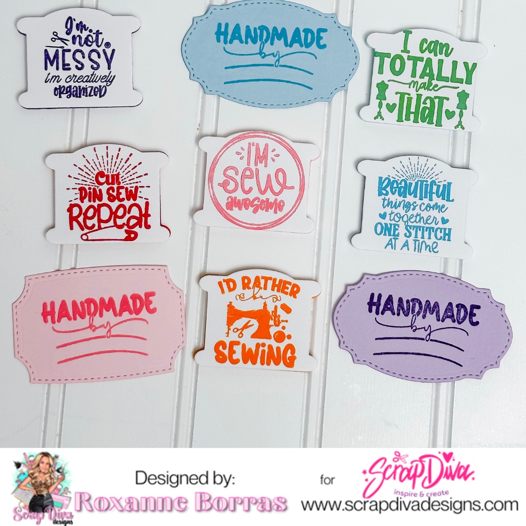 Scrapdiva Sewing Stamps Set