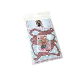 Scrapdiva Witch Broom Shakers