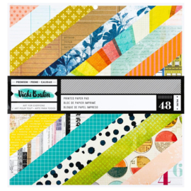 Vicki Boutin Mixed Media Paper Pad 12"X12" 48/Pkg Double-Sided Printed PREORDER