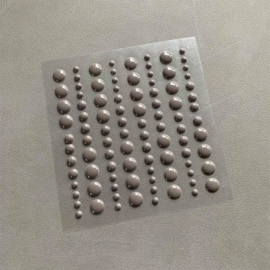 Simple and Basic Adhesive Enamel Dots Warm Grey (96 pcs)