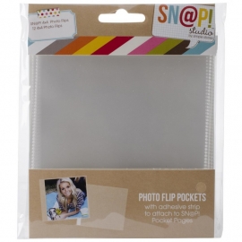 Sn@p! Photo Flips For 6"X8" Binders 12/Pkg 4"X4"