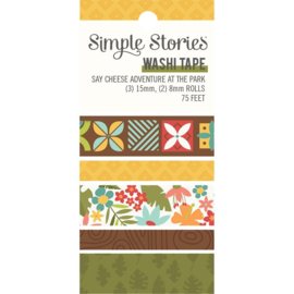 Simple Stories Washi Tape 5/Pkg Say Cheese Adventure At The Park  
