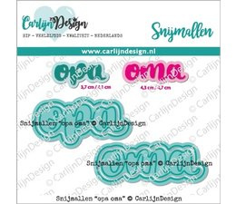 CarlijnDesign Snijmallen Opa Oma (CDSN-0176)