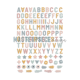 Masterpiece design Puffy Stickers – Alphabet