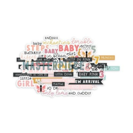 Masterpiece Die-cuts Baby Girl - tekst