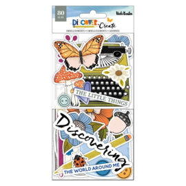 Vicki Boutin Discover + Create Ephemera Cardstock Die-Cuts Icons  