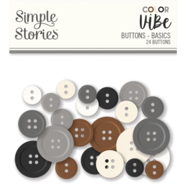 Color Vibe Buttons 24/Pkg Basics  