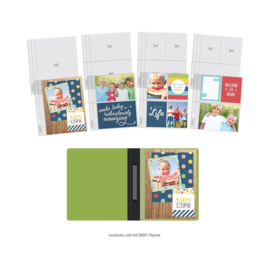 Simple Stories Sn@p! Pocket Pages For 6"X8" Flipbooks 10/Pkg Multi Pack