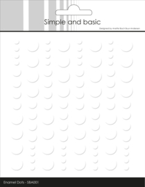 Simple and Basic Adhesive Enamel Dots Soft White (96pcs)