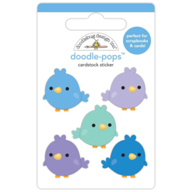 Doodlebug Doodle-Pops 3D Sticker Sweet Snowbirds  